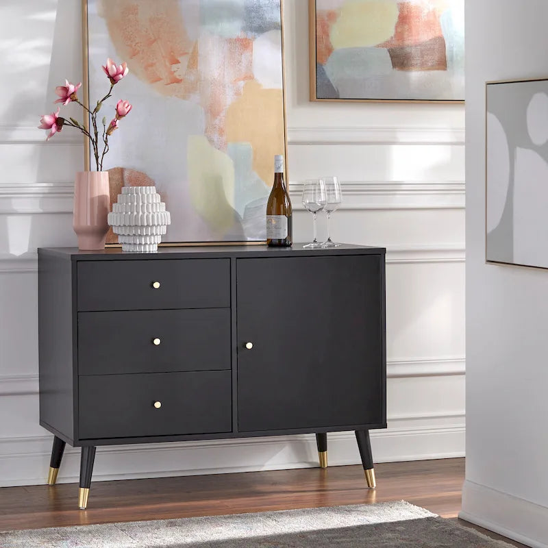 Horsens 3-Drawer Mid-Century Modern Buffet/Sideboard