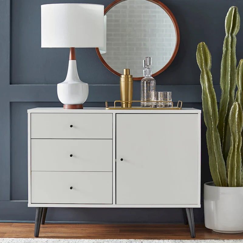 Horsens 3-Drawer Mid-Century Modern Buffet/Sideboard