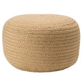Round Indoor/Outdoor Polyester Pouf Ottoman/Foot Stool - 18X18X12