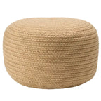 Runder Hocker/Fußhocker für den Innen- und Außenbereich aus Polyester – 45x45x30 cm