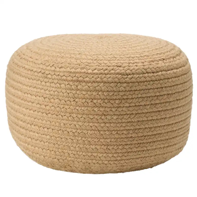 Round Indoor/Outdoor Polyester Pouf Ottoman/Foot Stool - 18X18X12