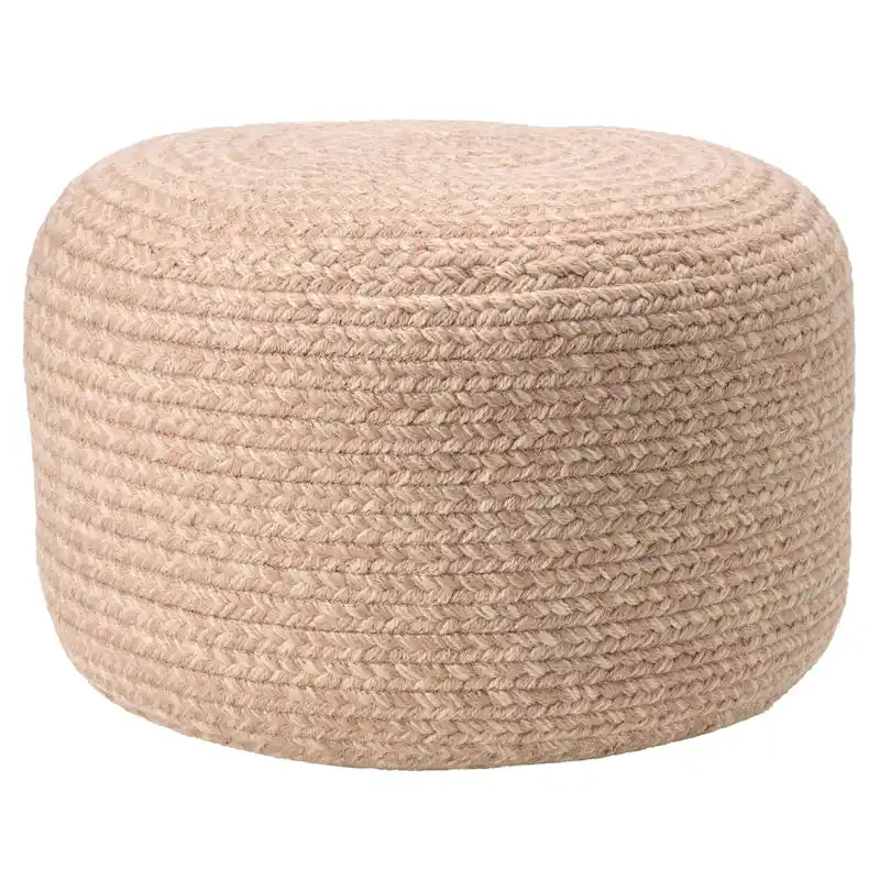 Round Indoor/Outdoor Polyester Pouf Ottoman/Foot Stool - 18X18X12