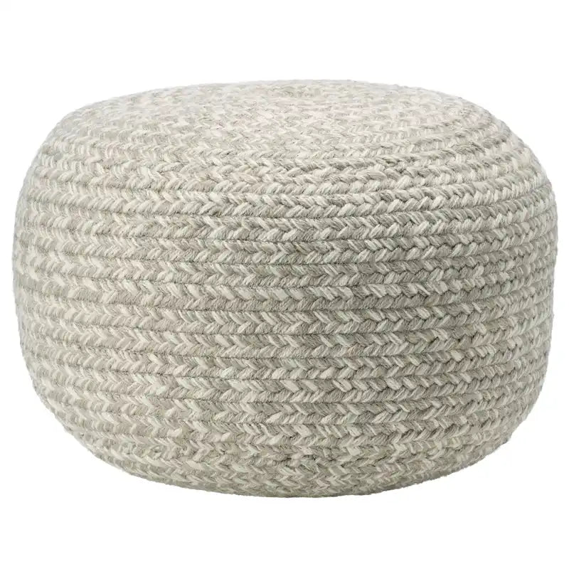 Round Indoor/Outdoor Polyester Pouf Ottoman/Foot Stool - 18X18X12