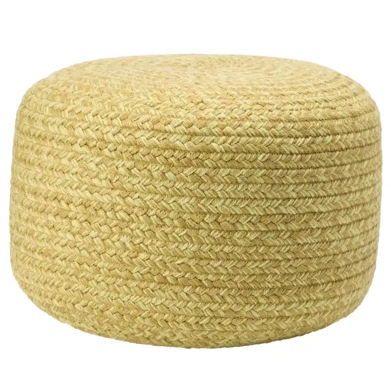 Round Indoor/Outdoor Polyester Pouf Ottoman/Foot Stool - 18X18X12