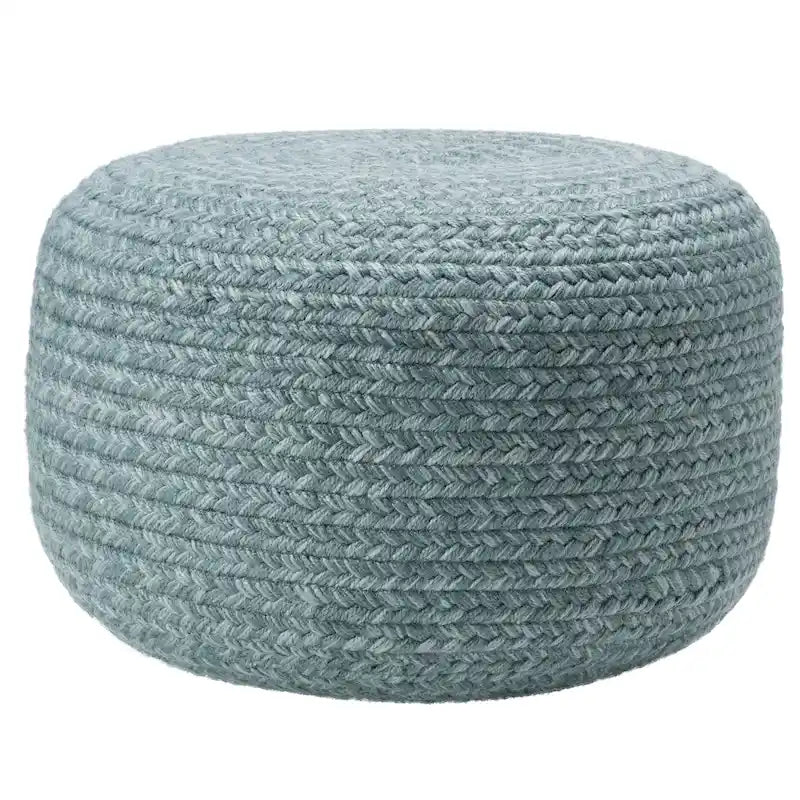 Round Indoor/Outdoor Polyester Pouf Ottoman/Foot Stool - 18X18X12