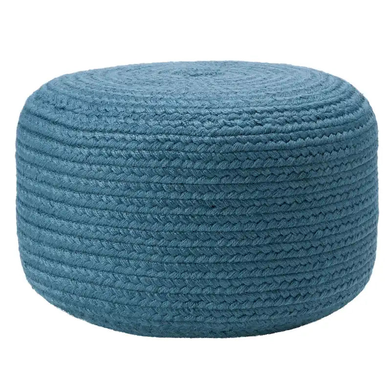 Round Indoor/Outdoor Polyester Pouf Ottoman/Foot Stool - 18X18X12