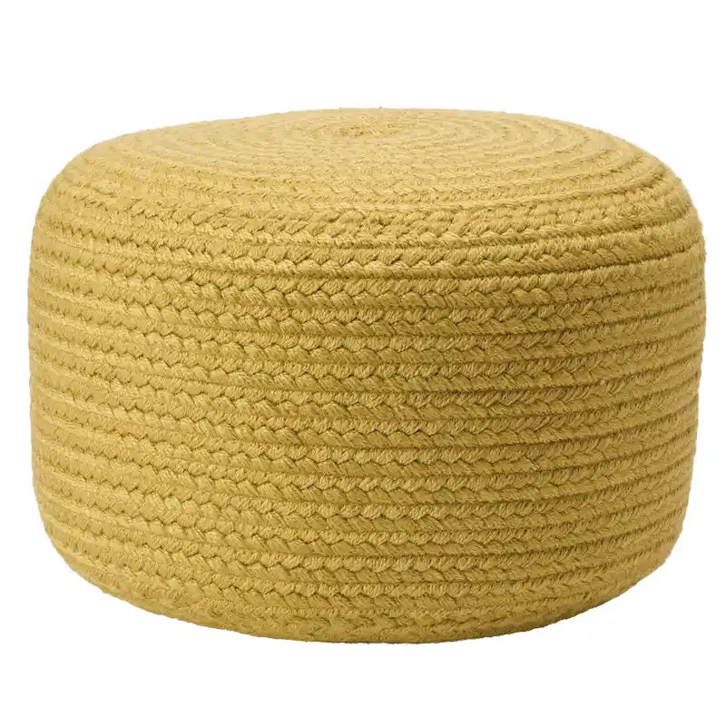 Round Indoor/Outdoor Polyester Pouf Ottoman/Foot Stool - 18X18X12