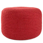 Runder Hocker/Fußhocker für den Innen- und Außenbereich aus Polyester – 45x45x30 cm