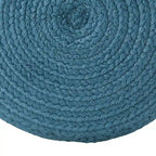 Runder Hocker/Fußhocker für den Innen- und Außenbereich aus Polyester – 45x45x30 cm