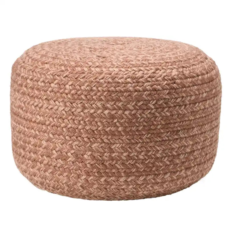 Round Indoor/Outdoor Polyester Pouf Ottoman/Foot Stool - 18X18X12