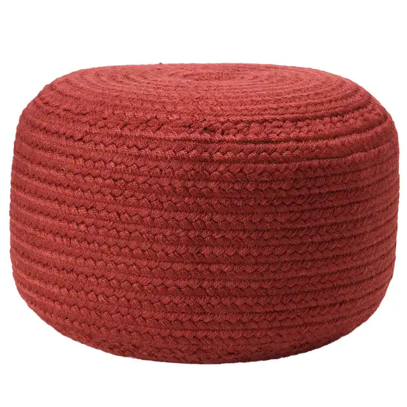 Round Indoor/Outdoor Polyester Pouf Ottoman/Foot Stool - 18X18X12
