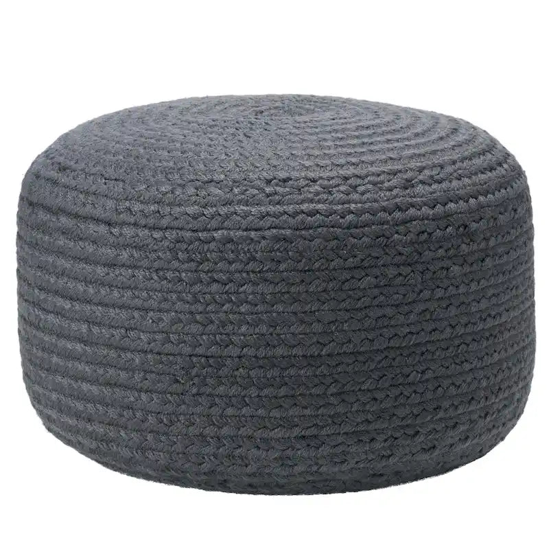 Round Indoor/Outdoor Polyester Pouf Ottoman/Foot Stool - 18X18X12
