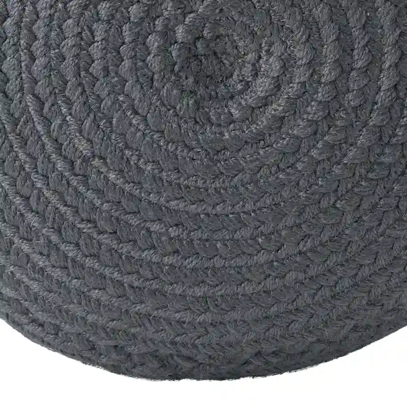 Round Indoor/Outdoor Polyester Pouf Ottoman/Foot Stool - 18X18X12