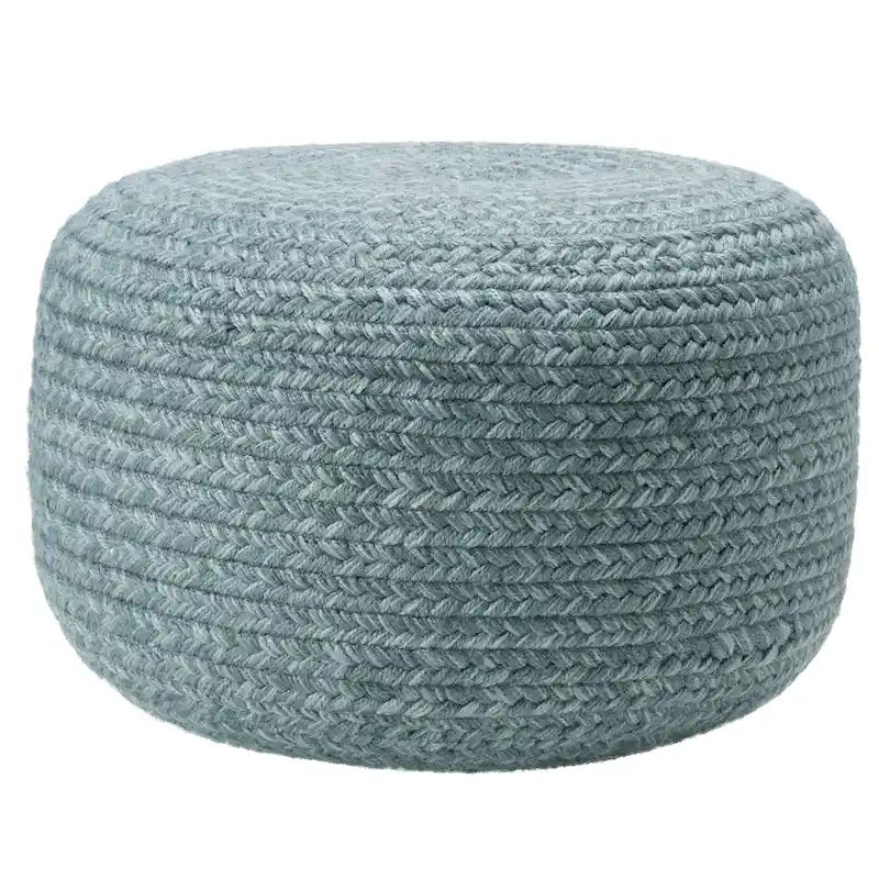 Round Indoor/Outdoor Polyester Pouf Ottoman/Foot Stool - 18X18X12
