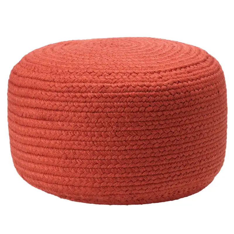 Round Indoor/Outdoor Polyester Pouf Ottoman/Foot Stool - 18X18X12