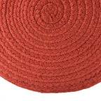 Runder Hocker/Fußhocker für den Innen- und Außenbereich aus Polyester – 45x45x30 cm