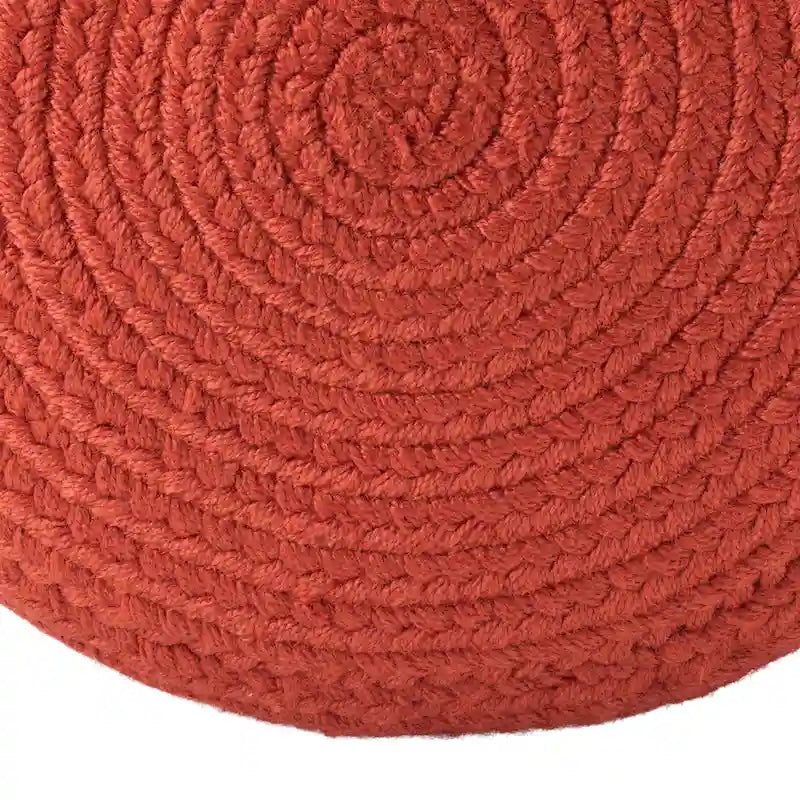 Round Indoor/Outdoor Polyester Pouf Ottoman/Foot Stool - 18X18X12
