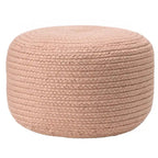 Runder Hocker/Fußhocker für den Innen- und Außenbereich aus Polyester – 45x45x30 cm
