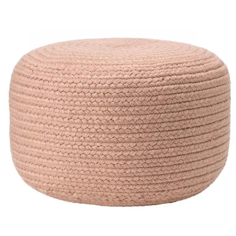 Round Indoor/Outdoor Polyester Pouf Ottoman/Foot Stool - 18X18X12