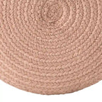 Runder Hocker/Fußhocker für den Innen- und Außenbereich aus Polyester – 45x45x30 cm