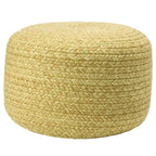 Runder Hocker/Fußhocker für den Innen- und Außenbereich aus Polyester – 45x45x30 cm
