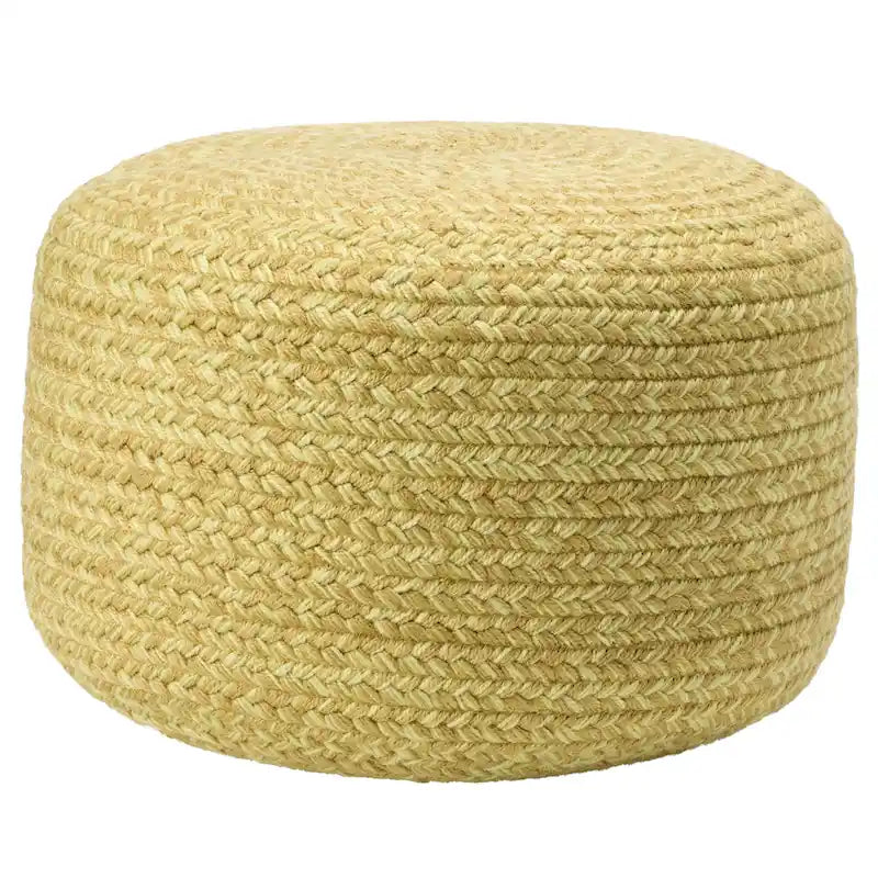Round Indoor/Outdoor Polyester Pouf Ottoman/Foot Stool - 18X18X12