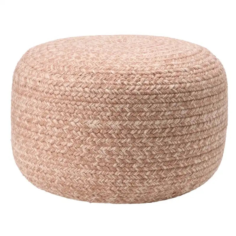 Round Indoor/Outdoor Polyester Pouf Ottoman/Foot Stool - 18X18X12