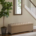 Tufted Top Upholstered Storage Bench