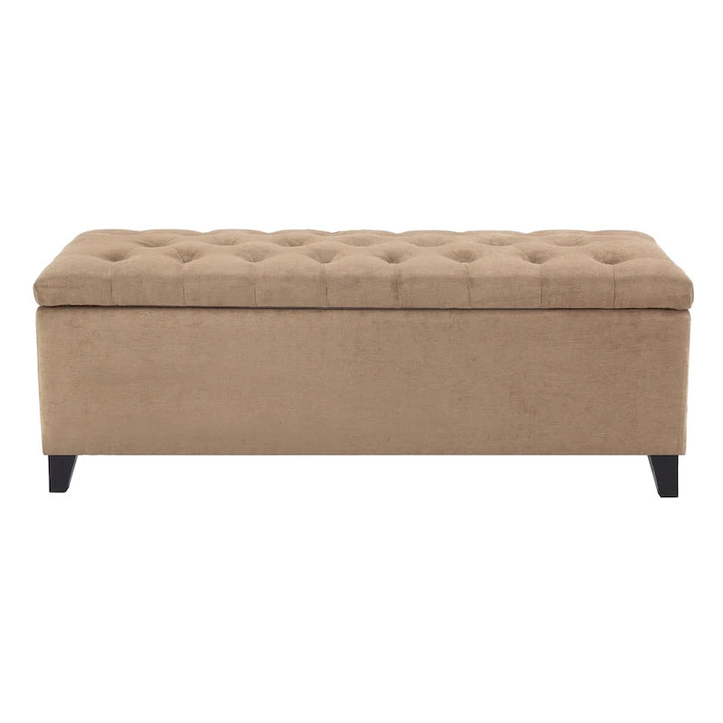 Tufted Top Upholstered Storage Bench