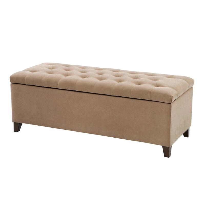 Tufted Top Upholstered Storage Bench
