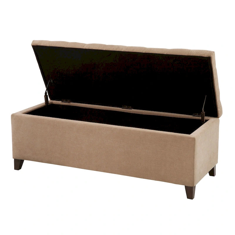 Tufted Top Upholstered Storage Bench