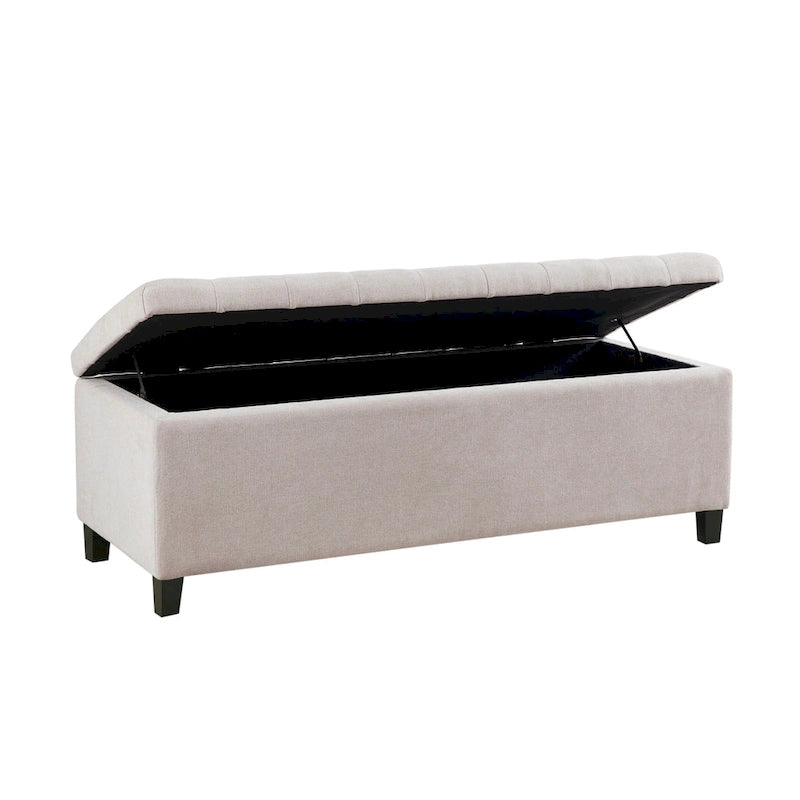 Tufted Top Upholstered Storage Bench