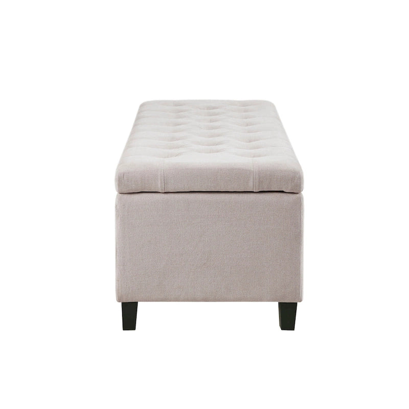 Tufted Top Upholstered Storage Bench
