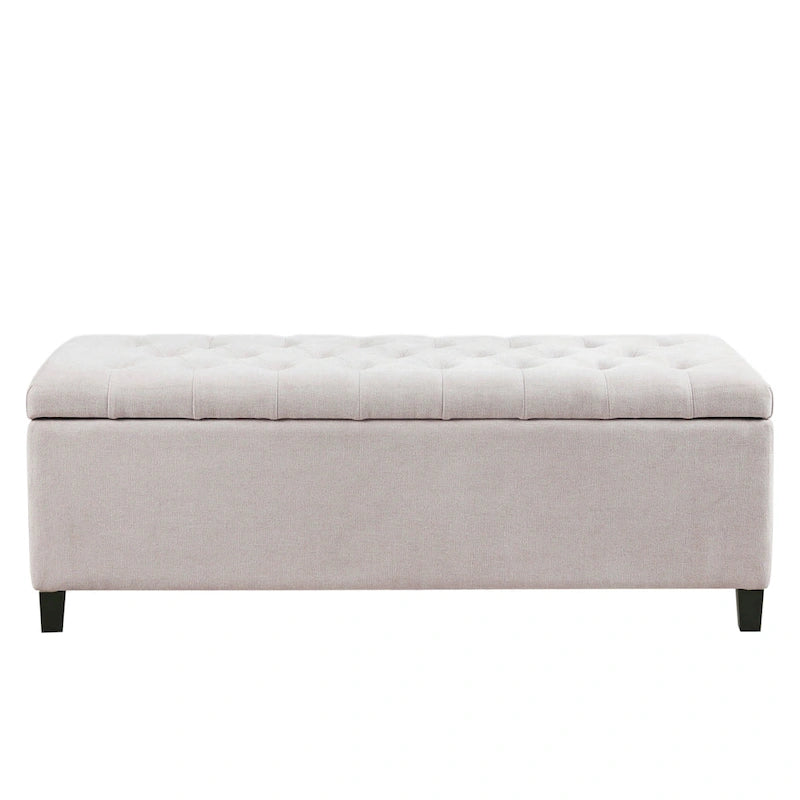 Tufted Top Upholstered Storage Bench