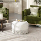 Yolanda 24 Upholstered Round Accent Ottoman