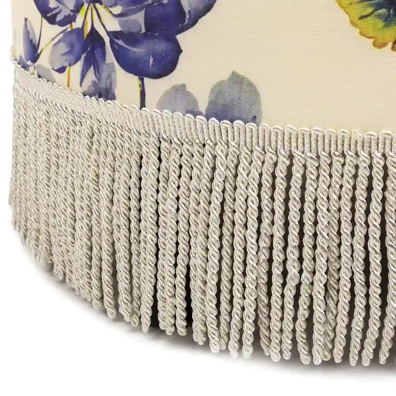 24 Upholstered Round Accent Ottoman