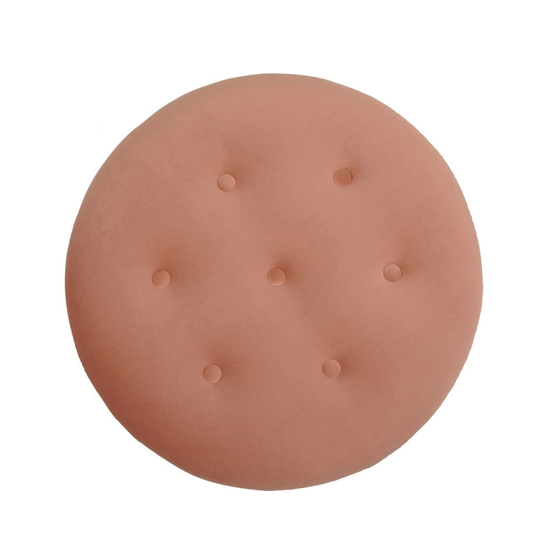 24 Upholstered Round Accent Ottoman