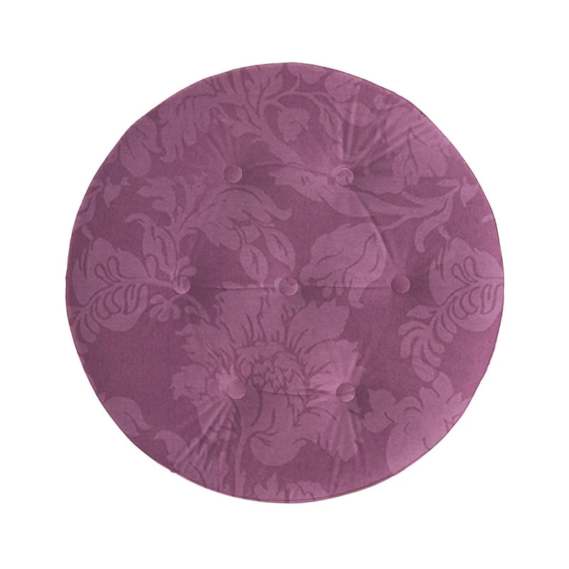 24 Upholstered Round Accent Ottoman