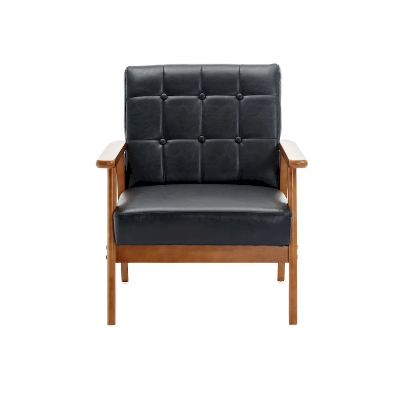 Mid-Century Modern Accent solid wood chair, for Living Room Bedroom Studio chair