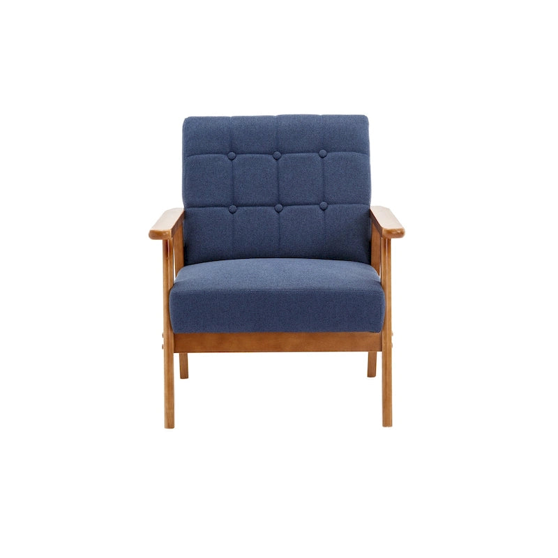 Mid-Century Modern Accent solid wood chair, for Living Room Bedroom Studio chair