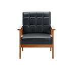 Mid-Century Modern Akzentstuhl aus Massivholz, für Wohnzimmer Schlafzimmer Studio