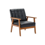 Mid-Century Modern Akzentstuhl aus Massivholz, für Wohnzimmer Schlafzimmer Studio