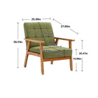 Mid-Century Modern Akzentstuhl aus Massivholz, für Wohnzimmer Schlafzimmer Studio