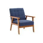 Mid-Century Modern Akzentstuhl aus Massivholz, für Wohnzimmer Schlafzimmer Studio