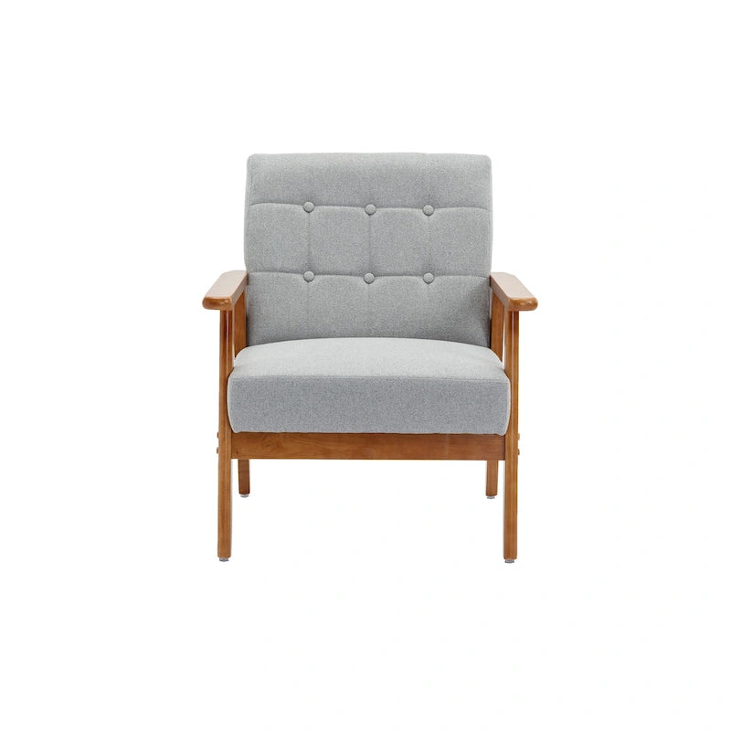 Mid-Century Modern Accent solid wood chair, for Living Room Bedroom Studio chair