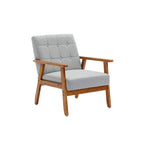 Mid-Century Modern Akzentstuhl aus Massivholz, für Wohnzimmer Schlafzimmer Studio