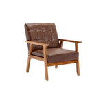 Mid-Century Modern Akzentstuhl aus Massivholz, für Wohnzimmer Schlafzimmer Studio
