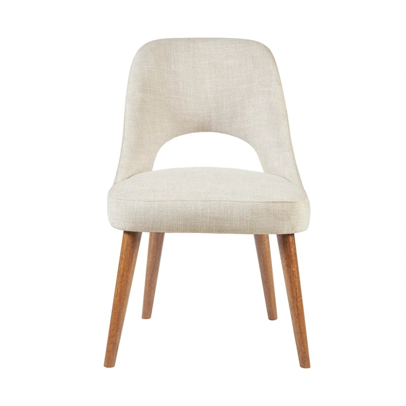 Upholstered Dining Side Chairs with Cutout Back design