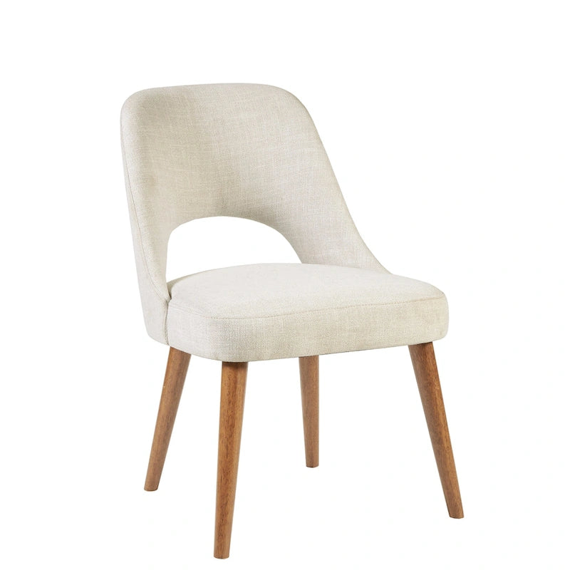 Upholstered Dining Side Chairs with Cutout Back design