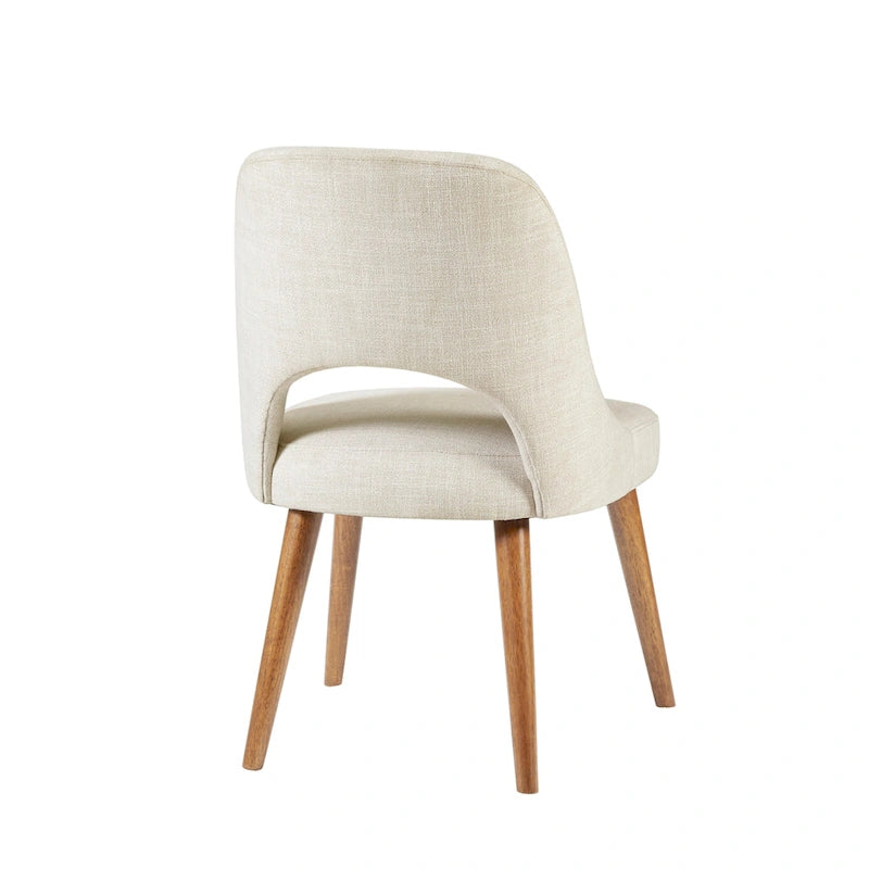 Upholstered Dining Side Chairs with Cutout Back design